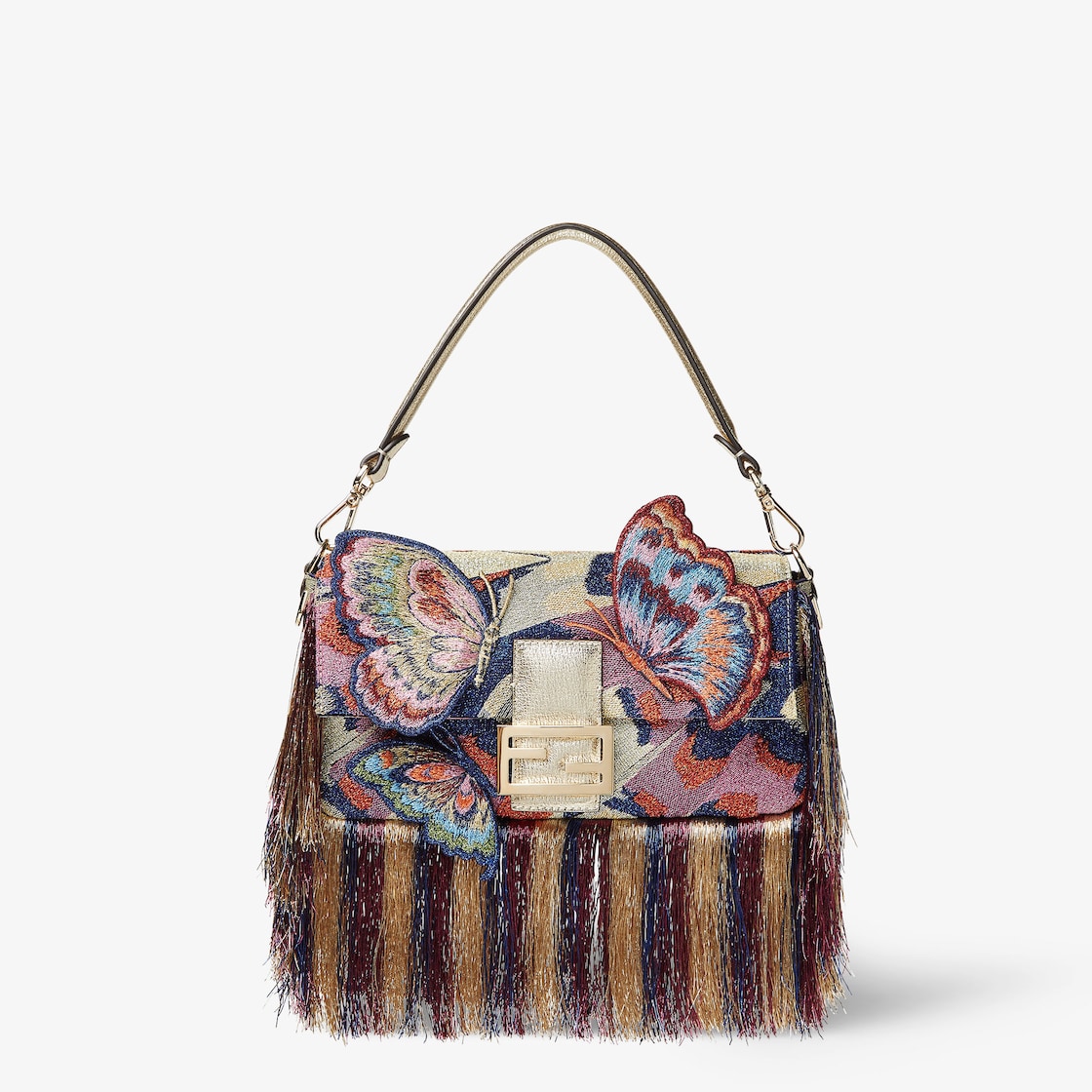 FENDI Baguette® Bag with multicolor lamé Night Butterfly embroidery - Image 1